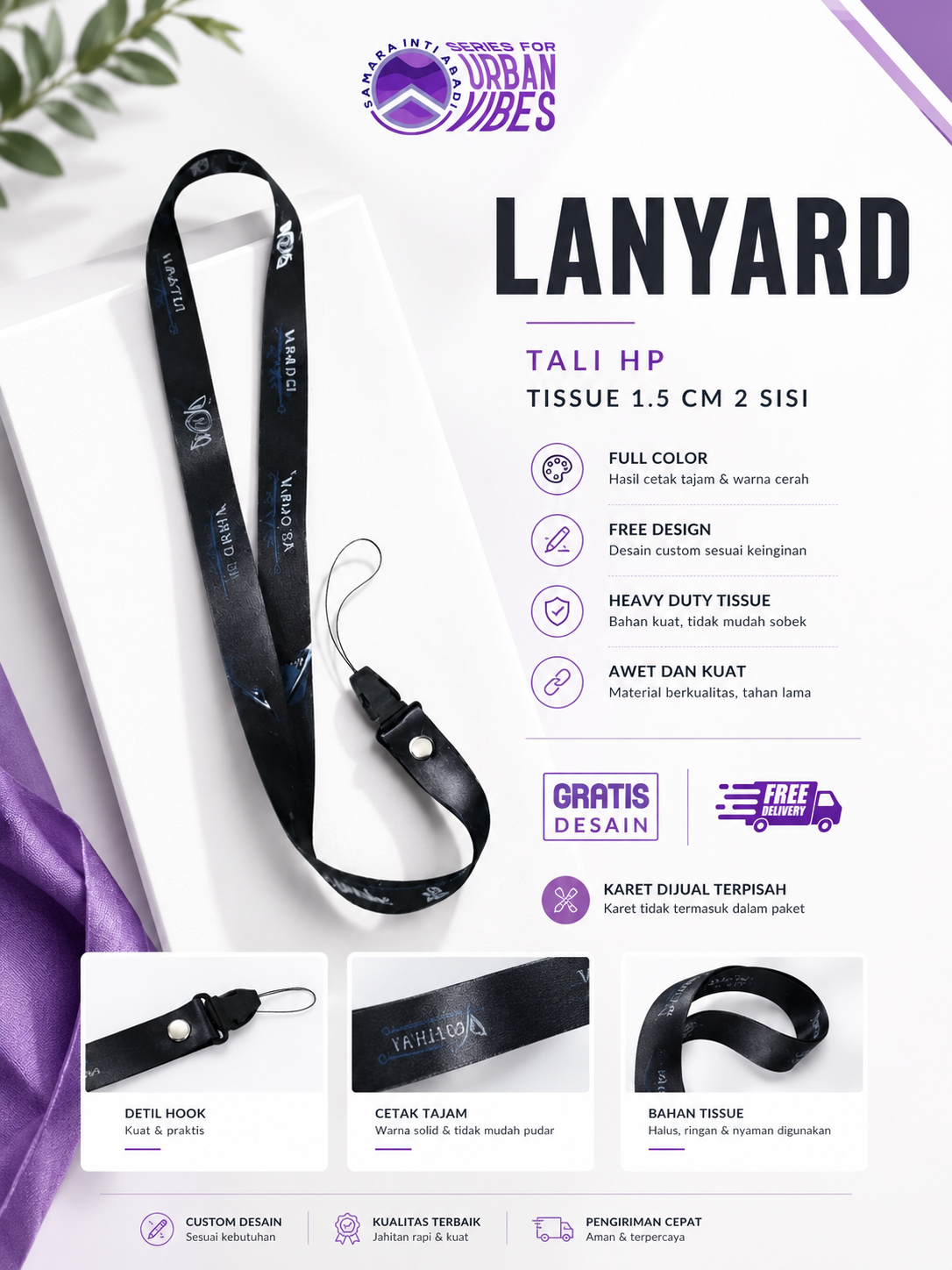 lanyard hp custom